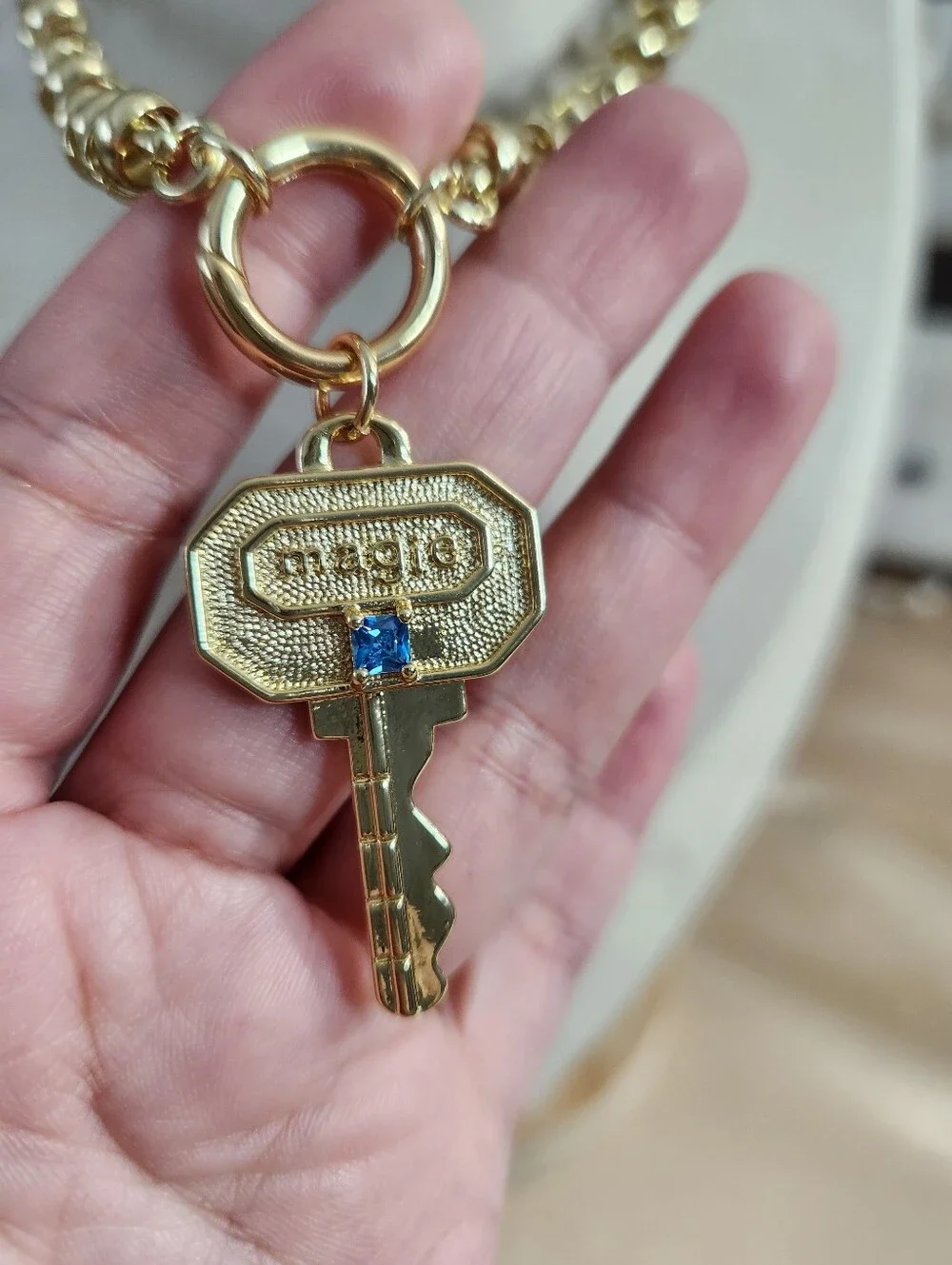 Key Charm Necklace